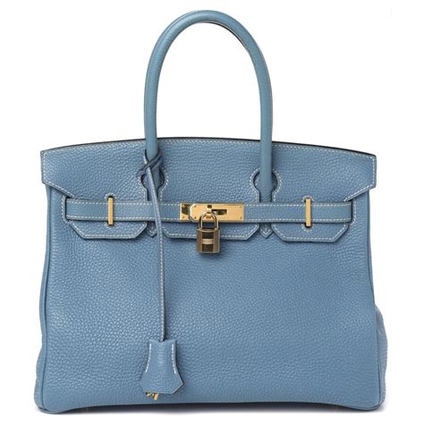 Hermes blue handbags